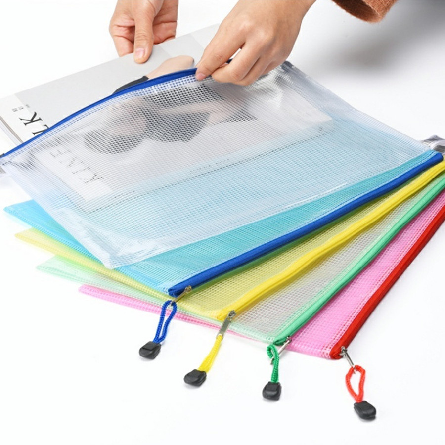 Binder A4 Lever - 5 adet/grup Gridding su geçirmez fermuarlı