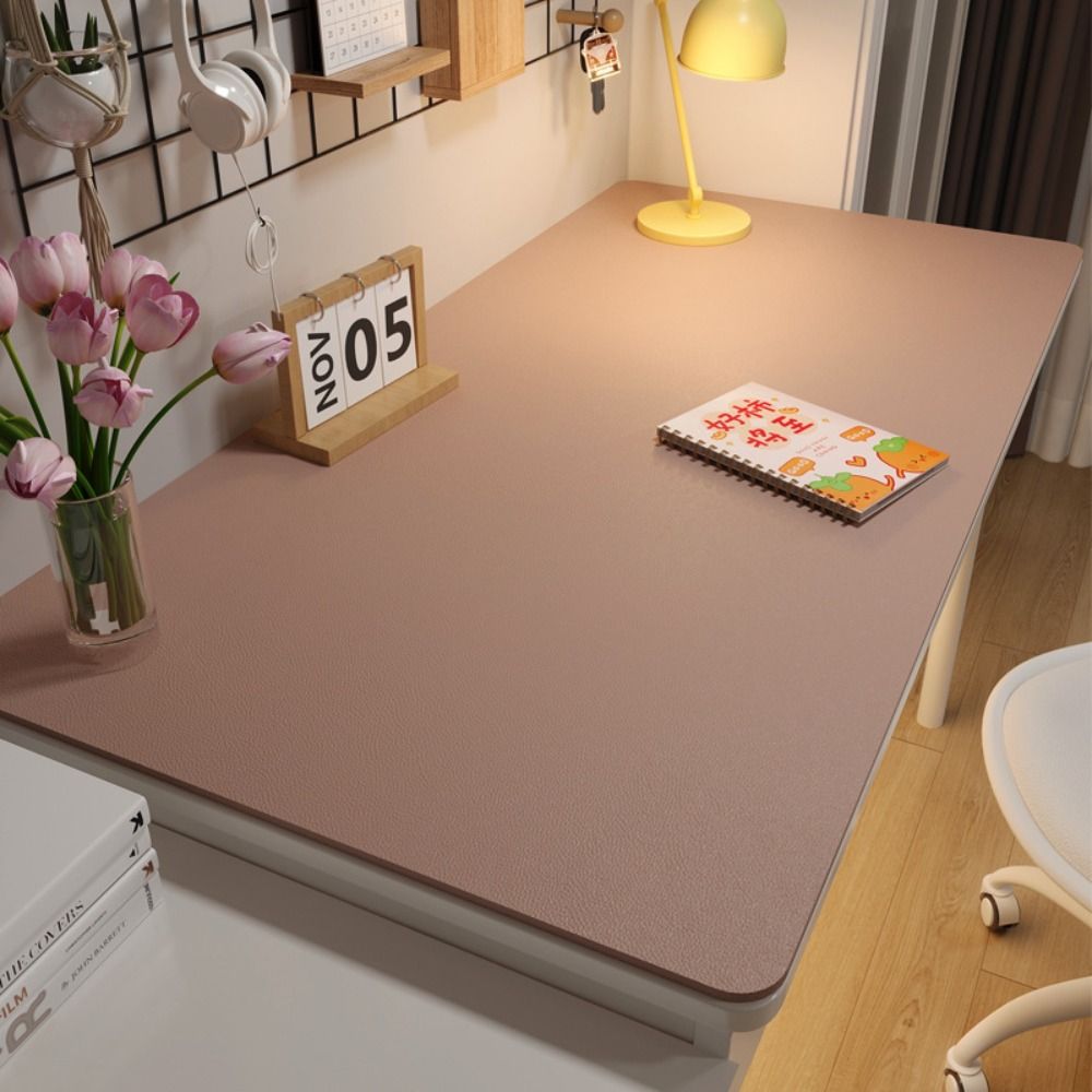 Leather Desk Pad - Basit Koruma Gözü Öğrenci Masası Matı