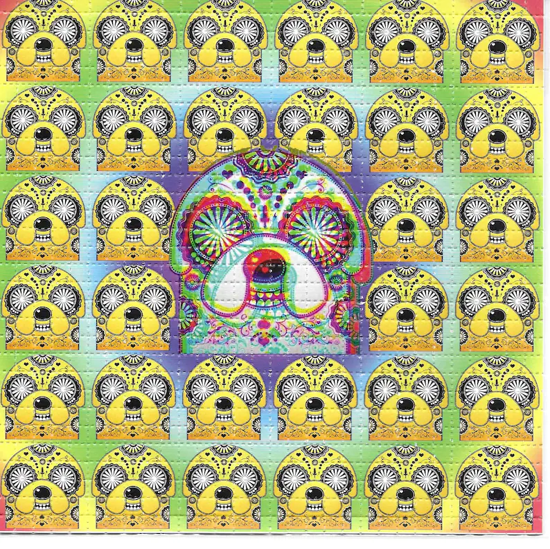Ink Blotter Paper - Çılgın Zaman Psychedelic LSD Asitsiz Kurutma