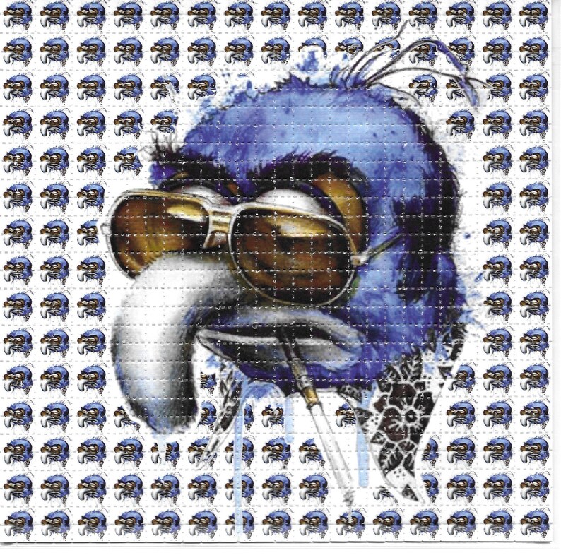 Ink Blotter Paper - Mavi Kuş Anime LSD Asitsiz Kurutma