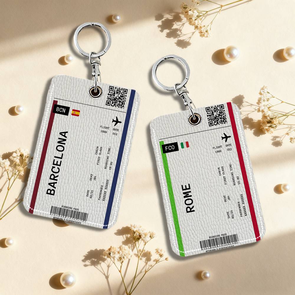 Card Index Box - Biniş Kartı Uçak Bileti Deri Kartlık