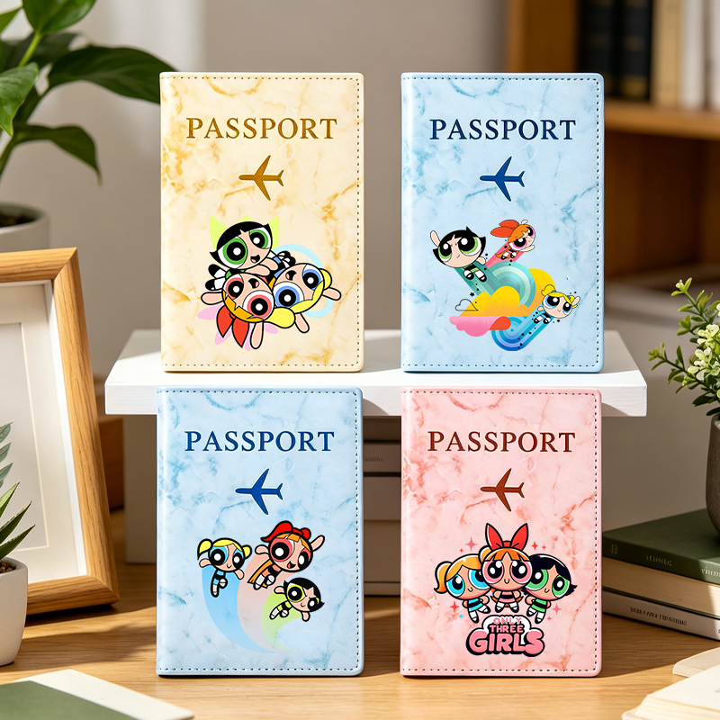 Index Card Holder - Powerpuff Girls Pasaport Kapakları Kawaii Trend