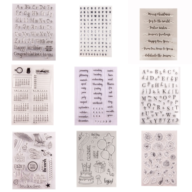 Rubber Date Stamp - Tarih Hafta Ay Numarası Sembolü Kauçuk
