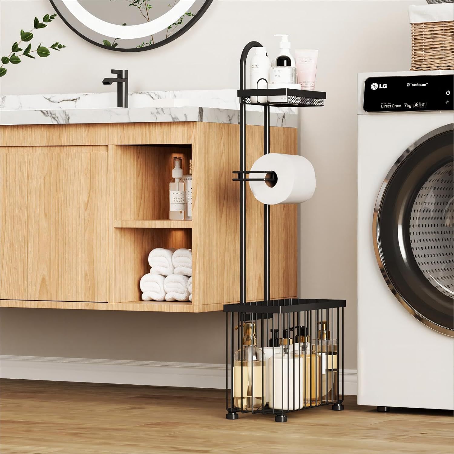 Magazine Holder Rack - Siyah renkli ev tipi banyo kağıt