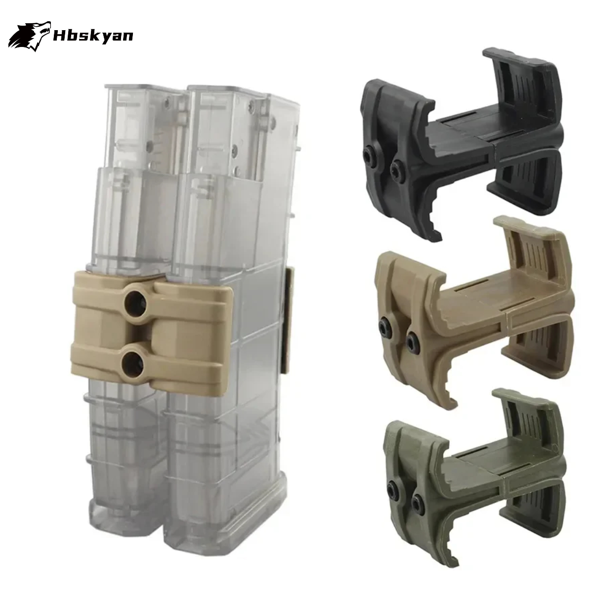 Magazine Holder Rack - Taktik Evrensel Çift Paralel Şarjör Bağlayıcı