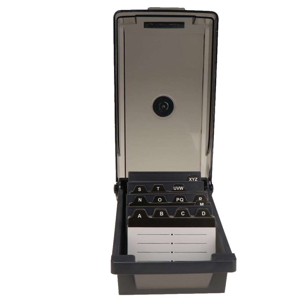 Card Index Box - Büyük Plastik Kart Saklama Kutusu Düzenleyici,