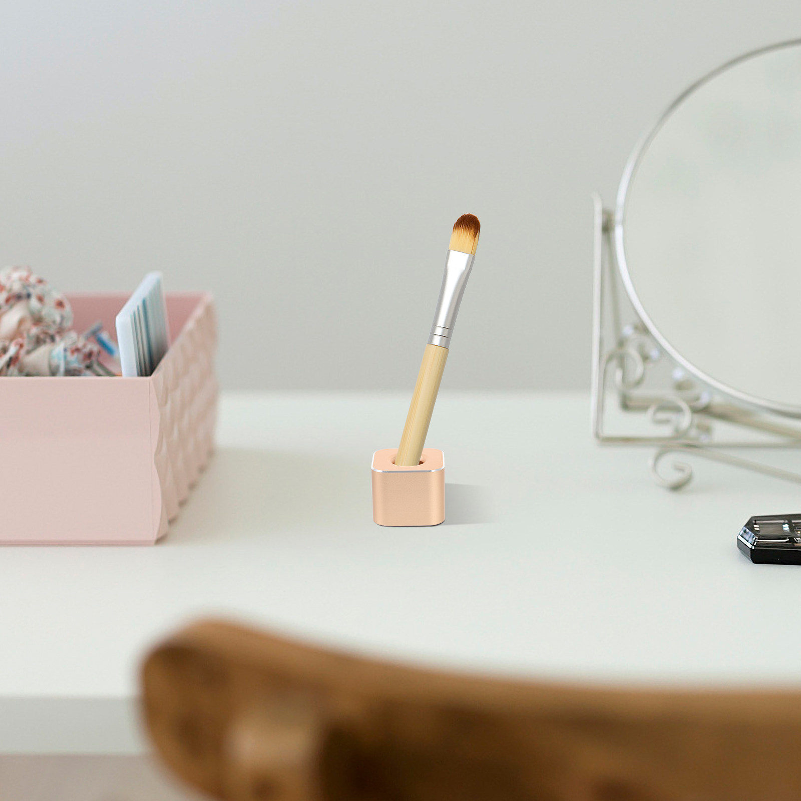 Pen Rest Single - Alüminyum Alaşımlı Tek Delikli Kalemlik, Ofis