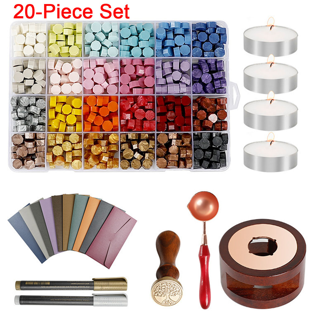 Wax Seal Stamp Set - 20 adet/takım balmumu mühür damgası seti