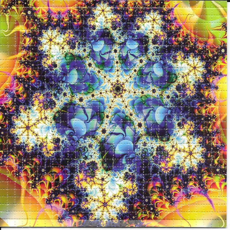 Ink Blotter Paper - Fraktal Psychedelic LSD Asitsiz Kurutma Kağıdı