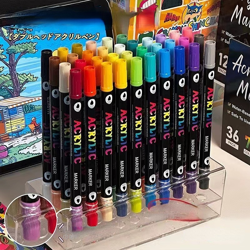 Correction Pen Fine - Profesyonel Sanat Kullanımı 24-120 Renk Akrilik