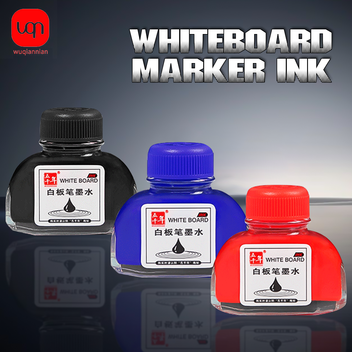Fountain Pen Bottled Ink - 20 ml Kırmızı Mavi Siyah Şişelenmiş