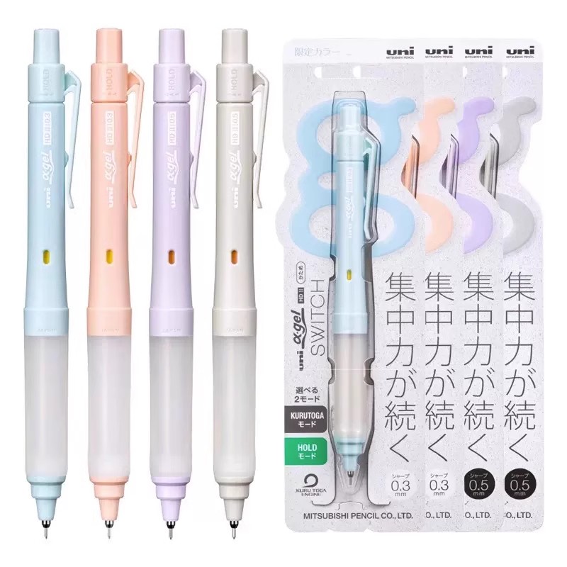 Mechanical Pencil 0.3 - Uni M5-1009GG&UL-S Alpha-Gel Switch Mekanik Kalem,