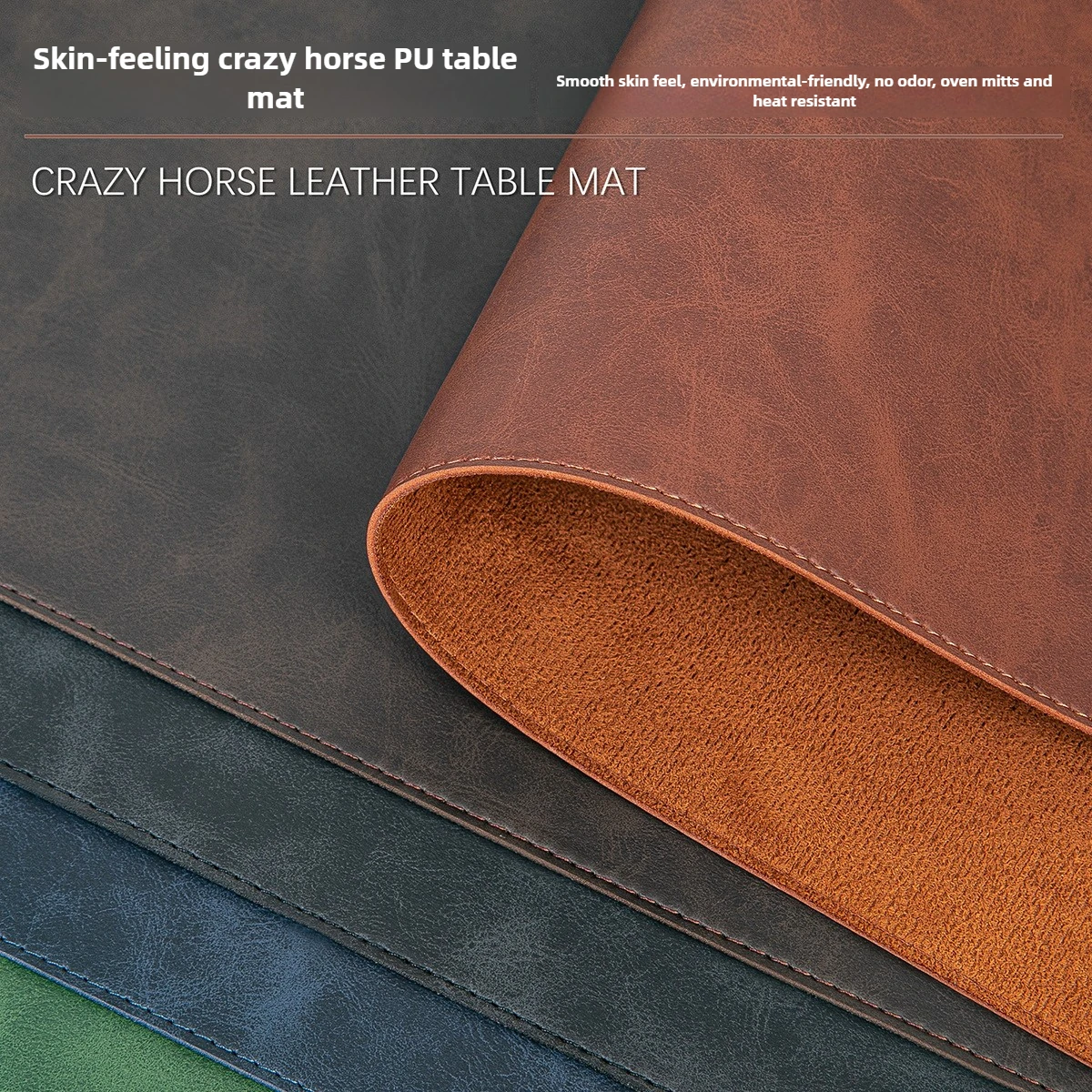 Leather Desk Pad - Masa Pedi Su Geçirmez PU Fare