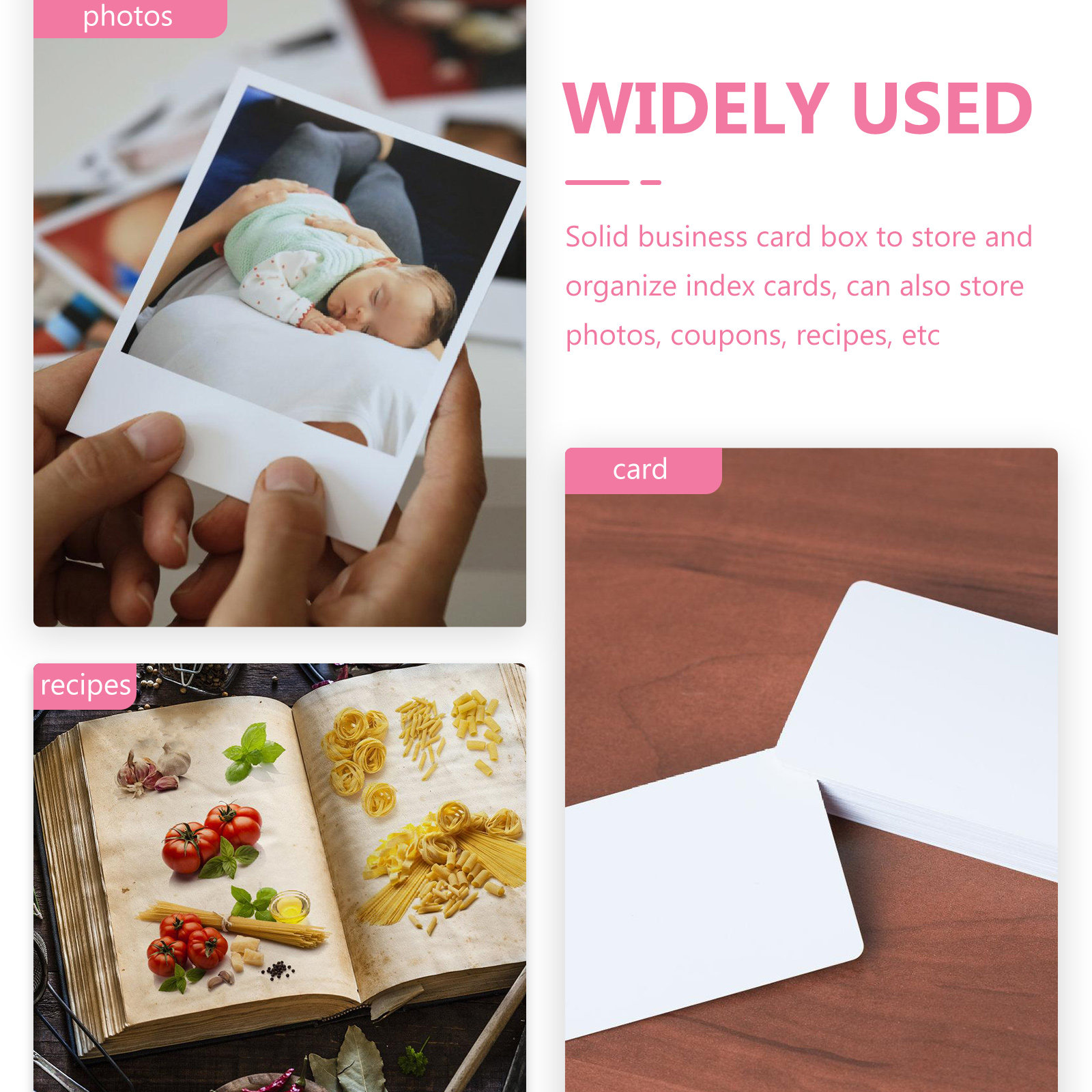 Card Index Box - 1 adet alüminyum kartvizit kutusu sağlam