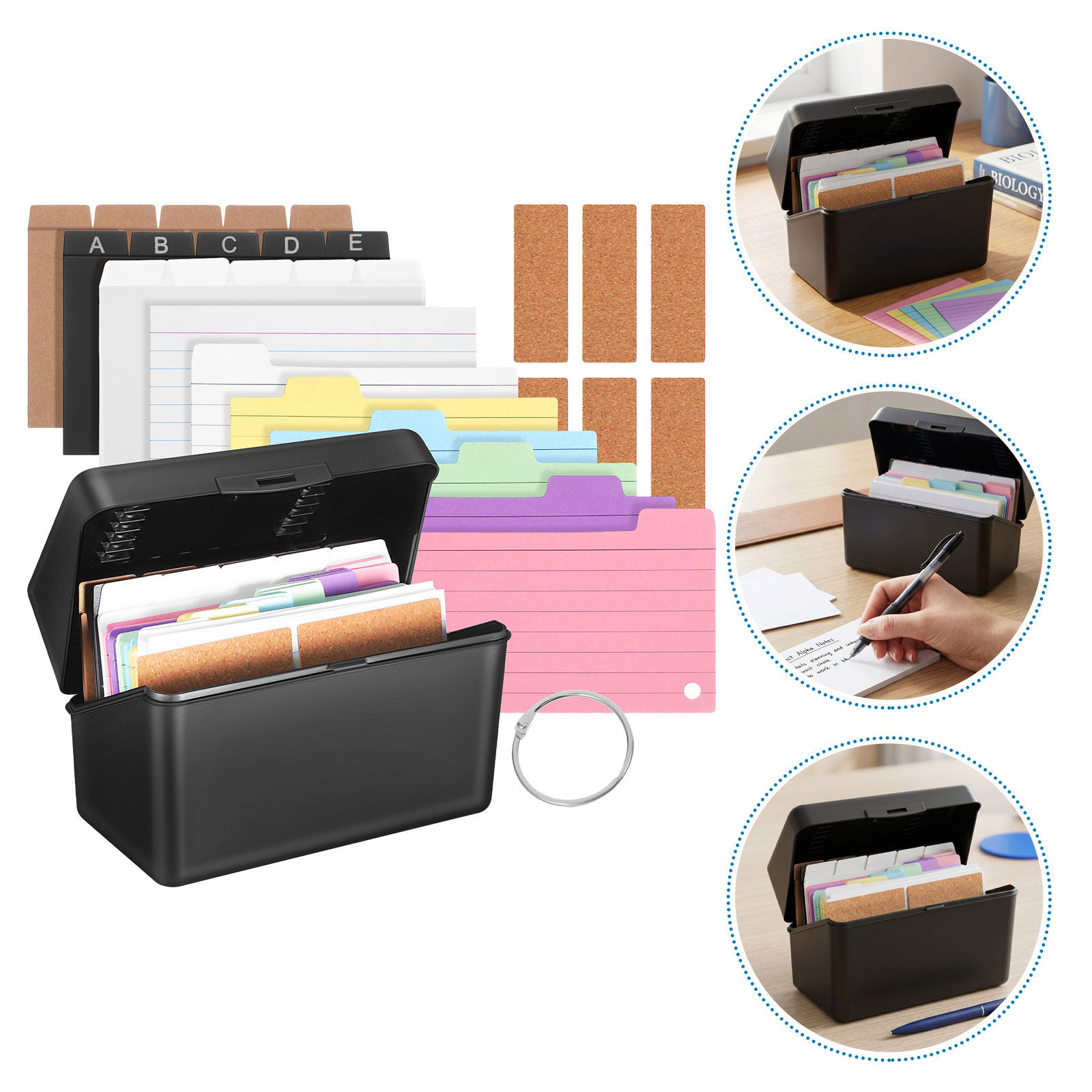 2 Set Masaüstü Kart Saklama Ku - Card Index Box incelemesi ve fiyatı