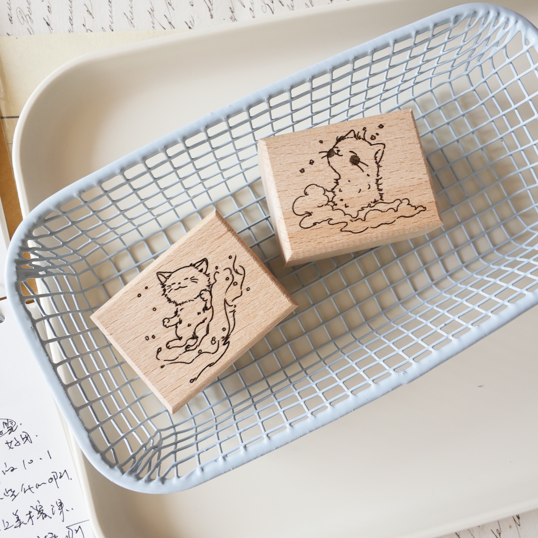 İki Rakun Vintage Küçük Kedi T - Rubber Date Stamp incelemesi ve fiyatı