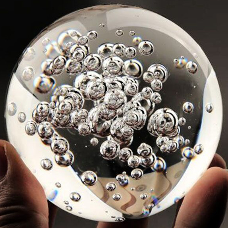40/60/80MM açık kabarcık krist - Paper Weight Crystal incelemesi ve fiyatı