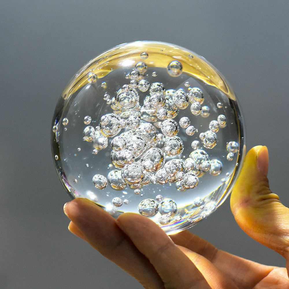 40/60/80MM açık kabarcık krist - Paper Weight Crystal incelemesi ve fiyatı