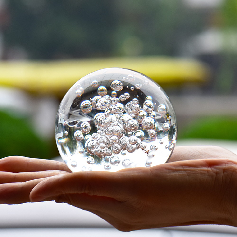 40/60/80MM açık kabarcık krist - Paper Weight Crystal incelemesi ve fiyatı