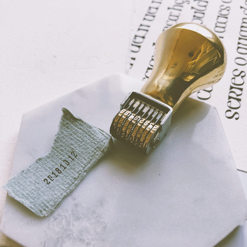 Retro silindir tarihi damgası  - Rubber Date Stamp incelemesi ve fiyatı