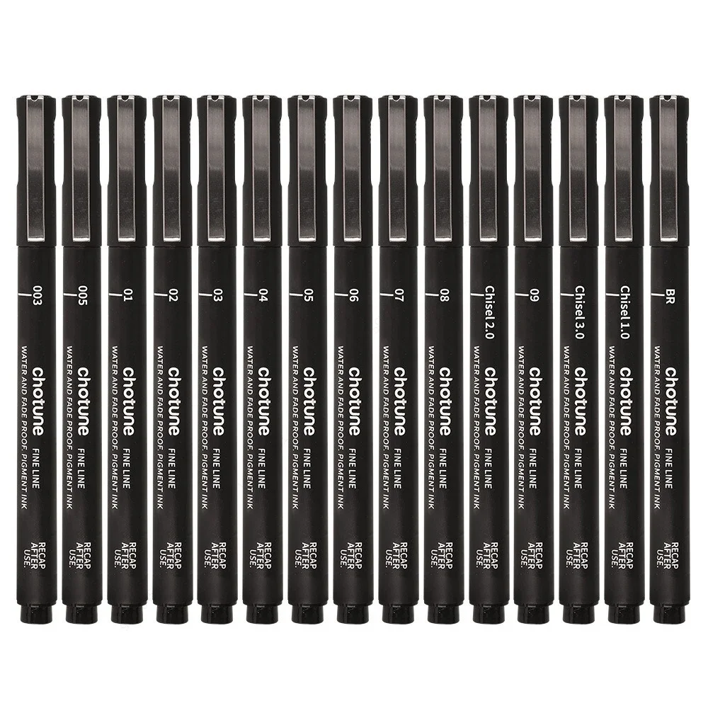 Siyah Mikro Kalemler, 15 Boyut - Archive Box Set incelemesi ve fiyatı