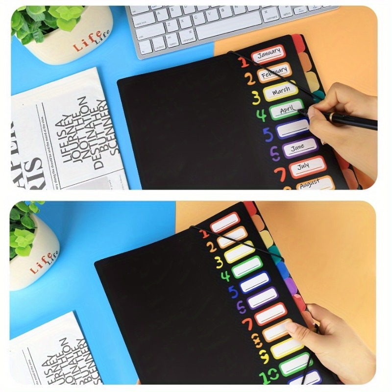 1 Adet Siyah/Beyaz Kapaklı Çok - Tab Divider A4 incelemesi ve fiyatı