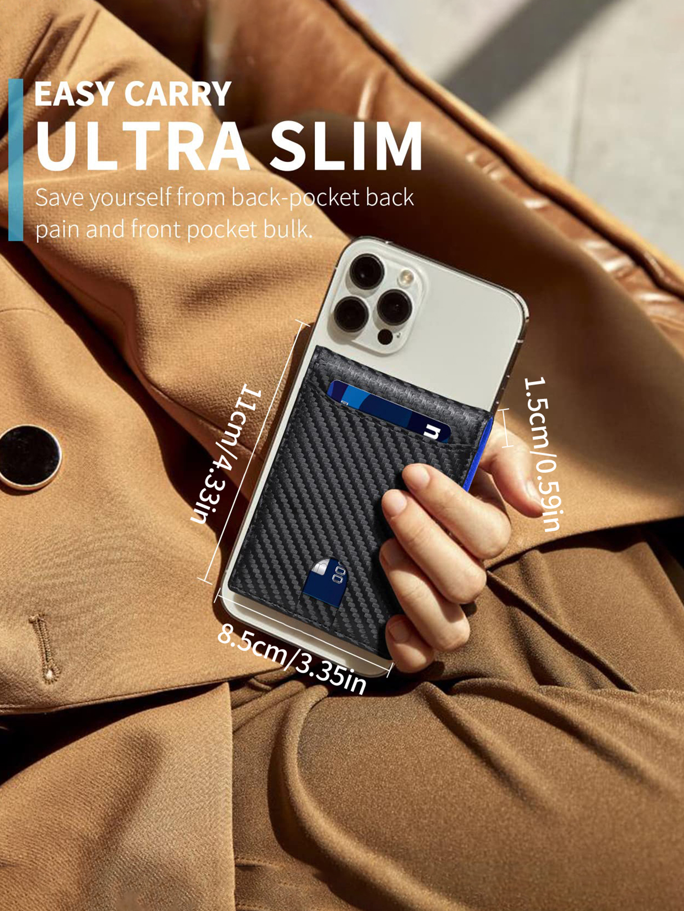 Erkek Ultra-İnce RFID Çift Kat - Index Card Holder incelemesi ve fiyatı