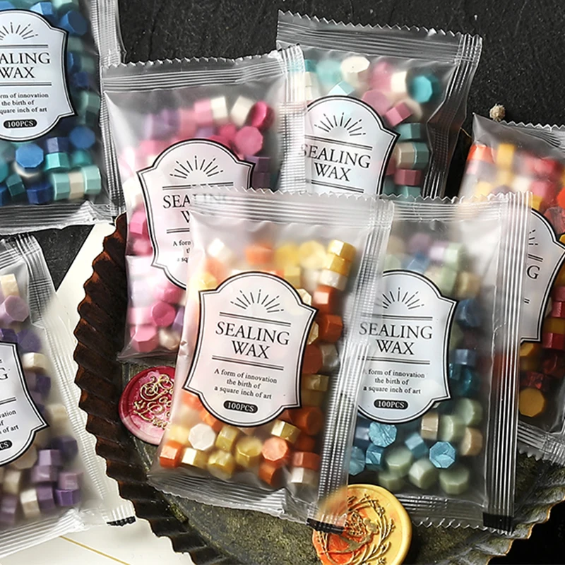 200 adet/torba Sekizgen Karışı - Wax Seal Stamp Set incelemesi ve fiyatı
