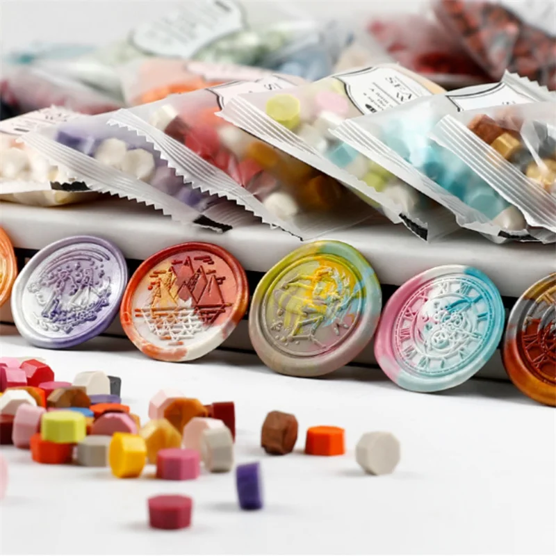 200 adet/torba Sekizgen Karışı - Wax Seal Stamp Set incelemesi ve fiyatı