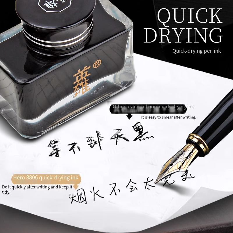 Hero 8806 Siyah Dolma Kalem Mü - Fountain Pen Bottled Ink incelemesi ve fiyatı