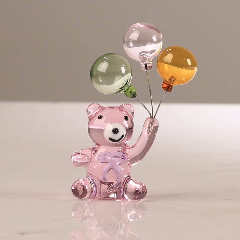 Üç balon cam ayı Carft süs hay - Paper Weight Crystal incelemesi ve fiyatı
