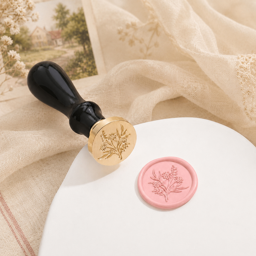Balmumu Mühür Damga Seti Çiçek - Wax Seal Stamp Set incelemesi ve fiyatı