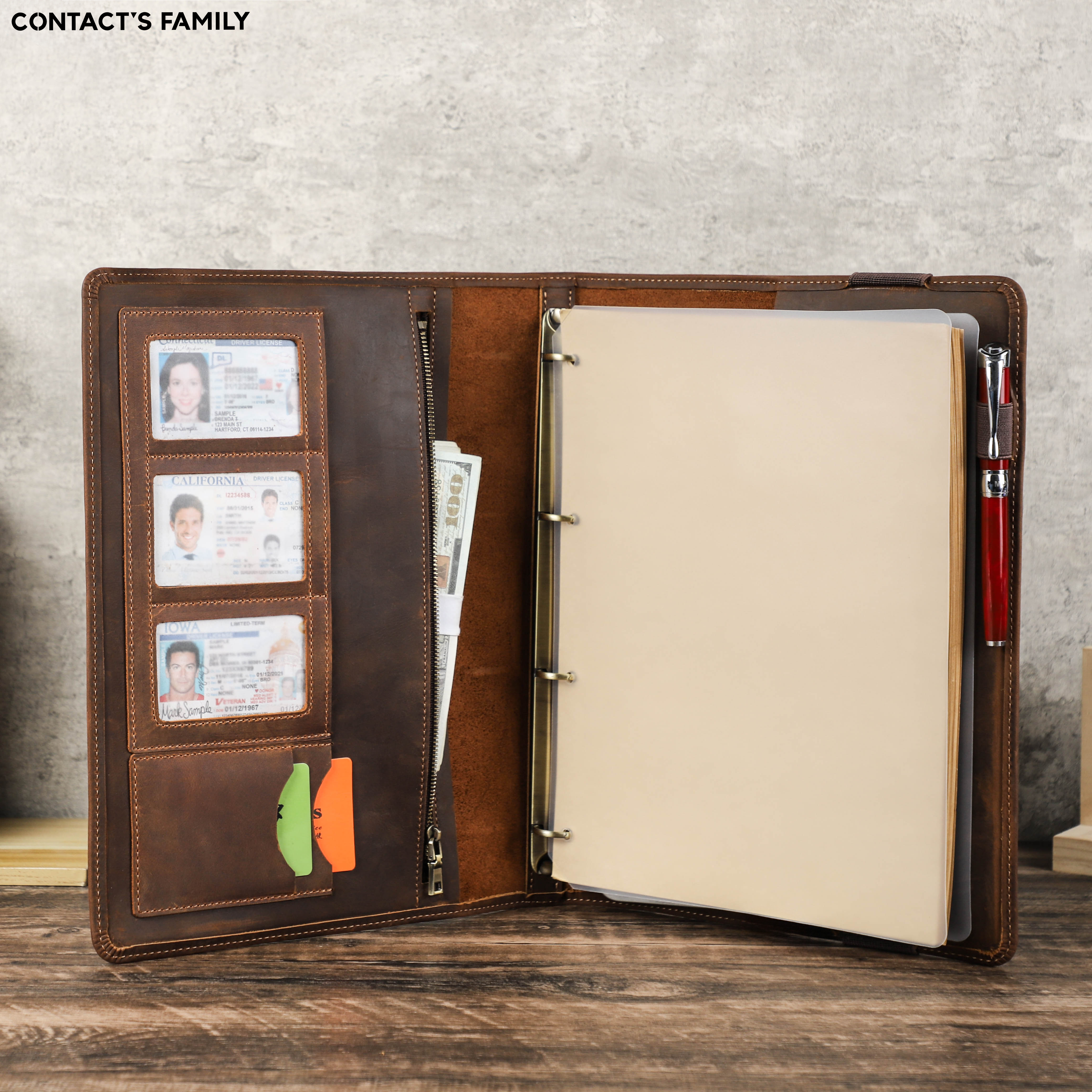 Lüks Retro iş A4 dizüstü deri  - Binder A4 Lever incelemesi ve fiyatı