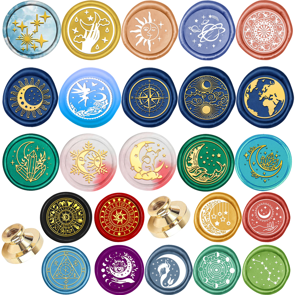 Güneş Ay Toprak 12 Takımyıldız - Wax Seal Stamp Set incelemesi ve fiyatı